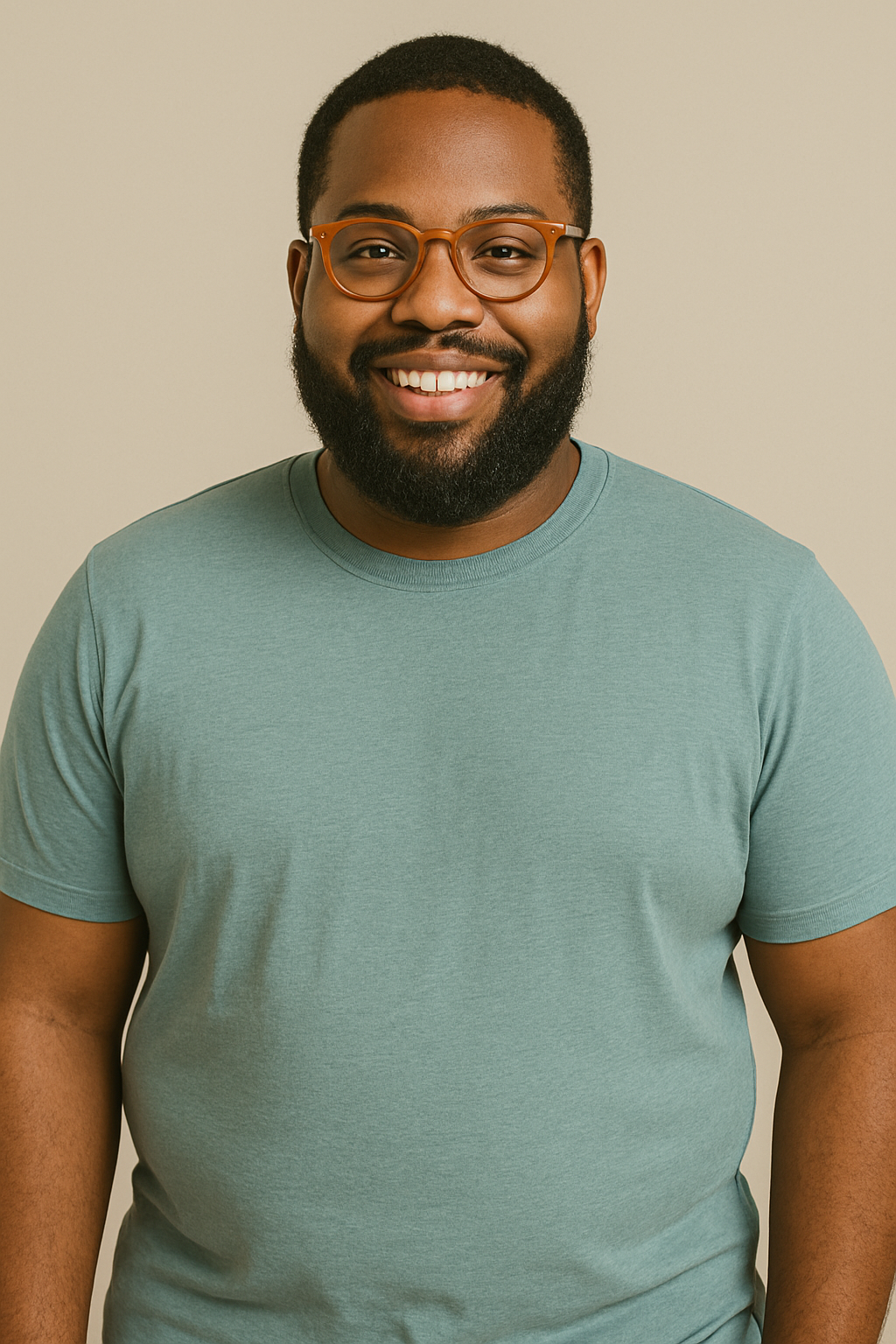 Motivated person tracking healthy habits on a tablet